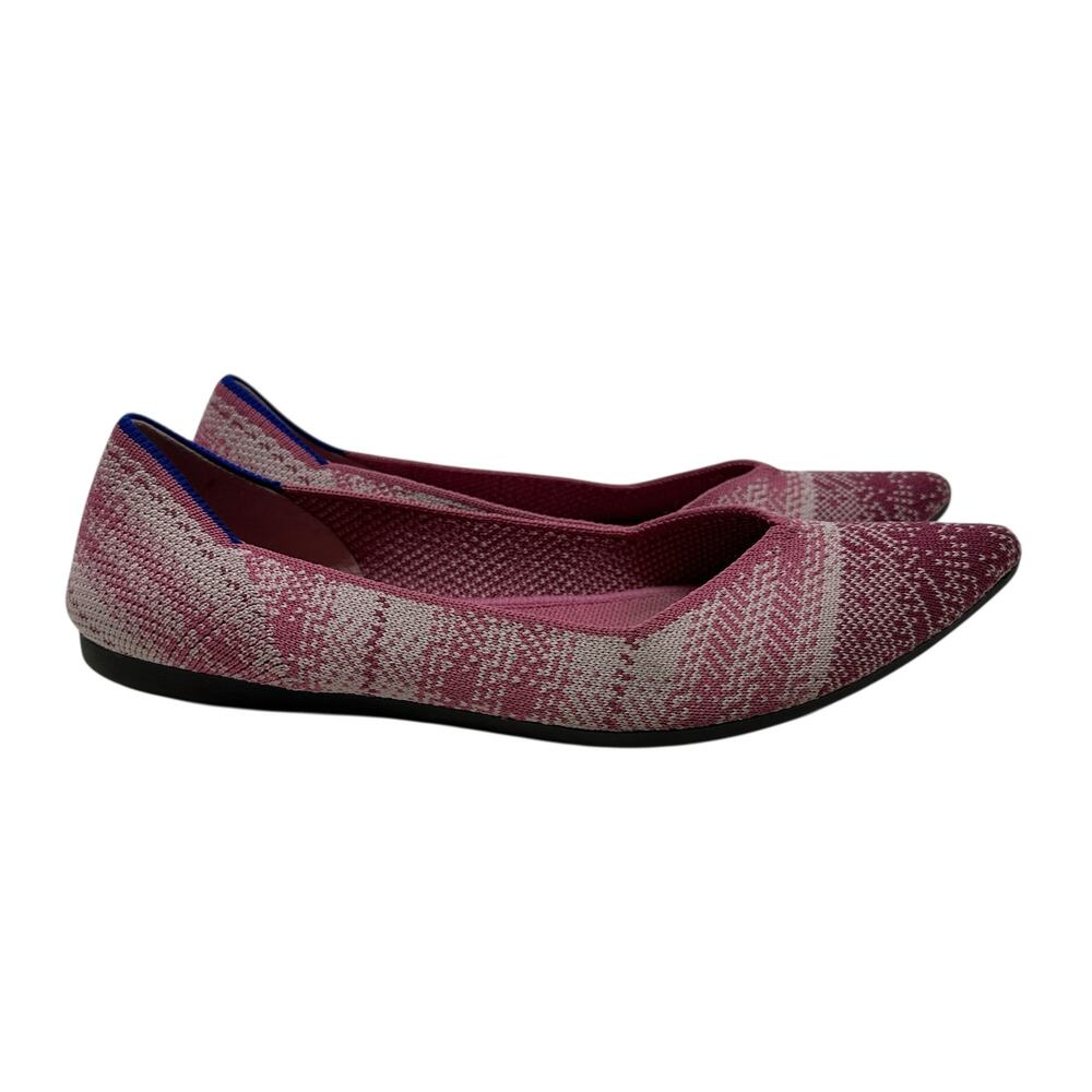 Rothy's The Point Flats Limited Edition Pink Needlepoint Size‎ 7 - Picture 7 of 14